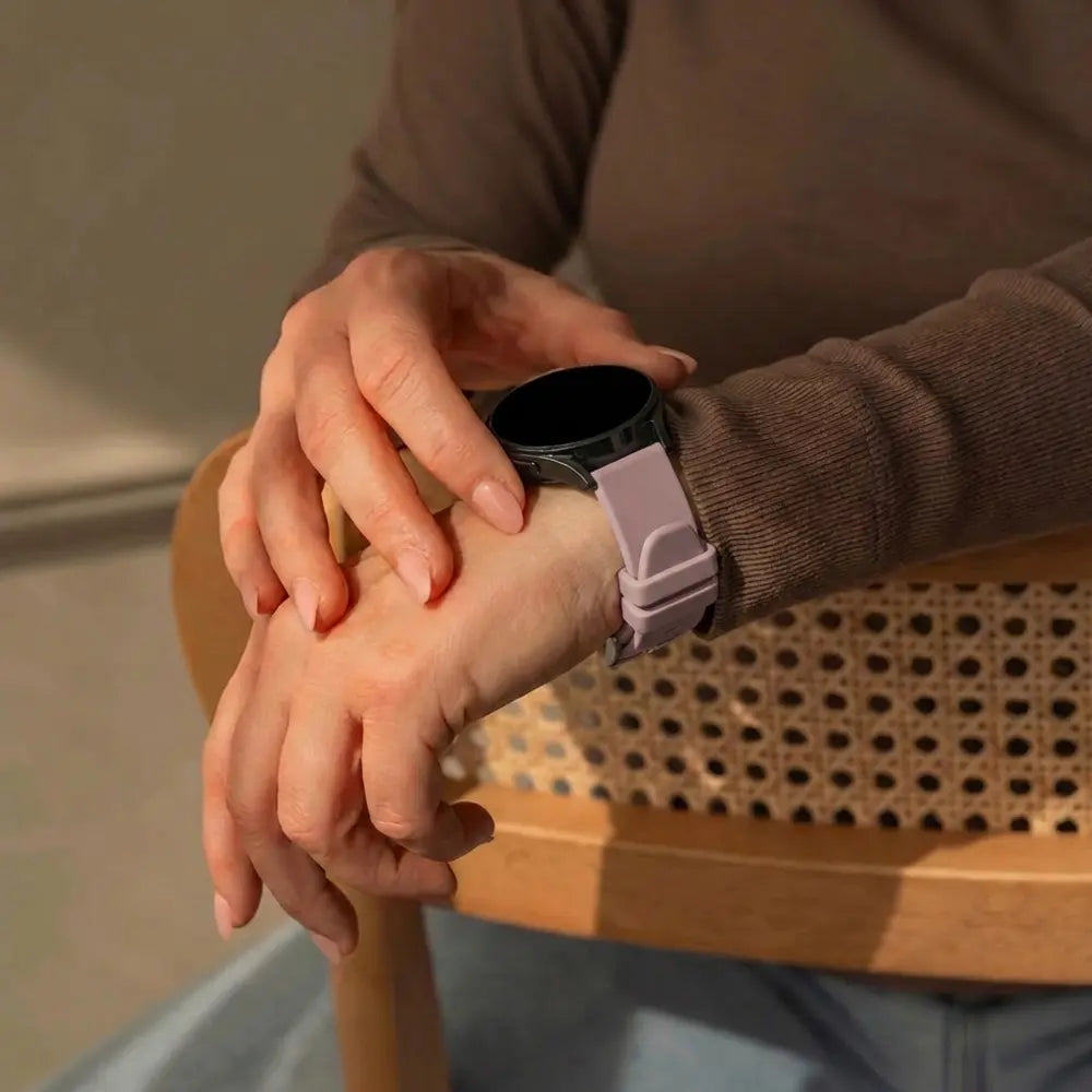 Bandz Garmin Vivoactive 4s Silicone Strap 'Classic' (Lavender)