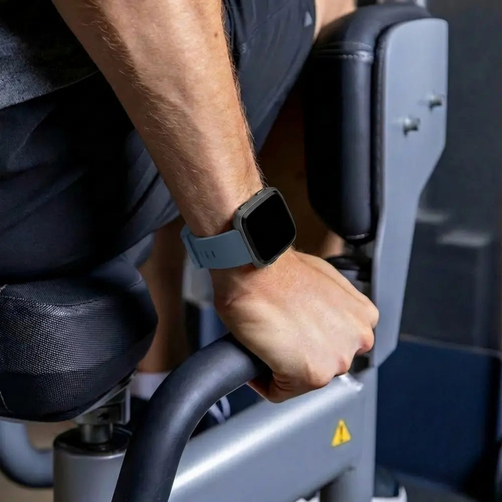 Fitbit Versa - Versa 2 Silicone Strap with Buckle (Greyblue)