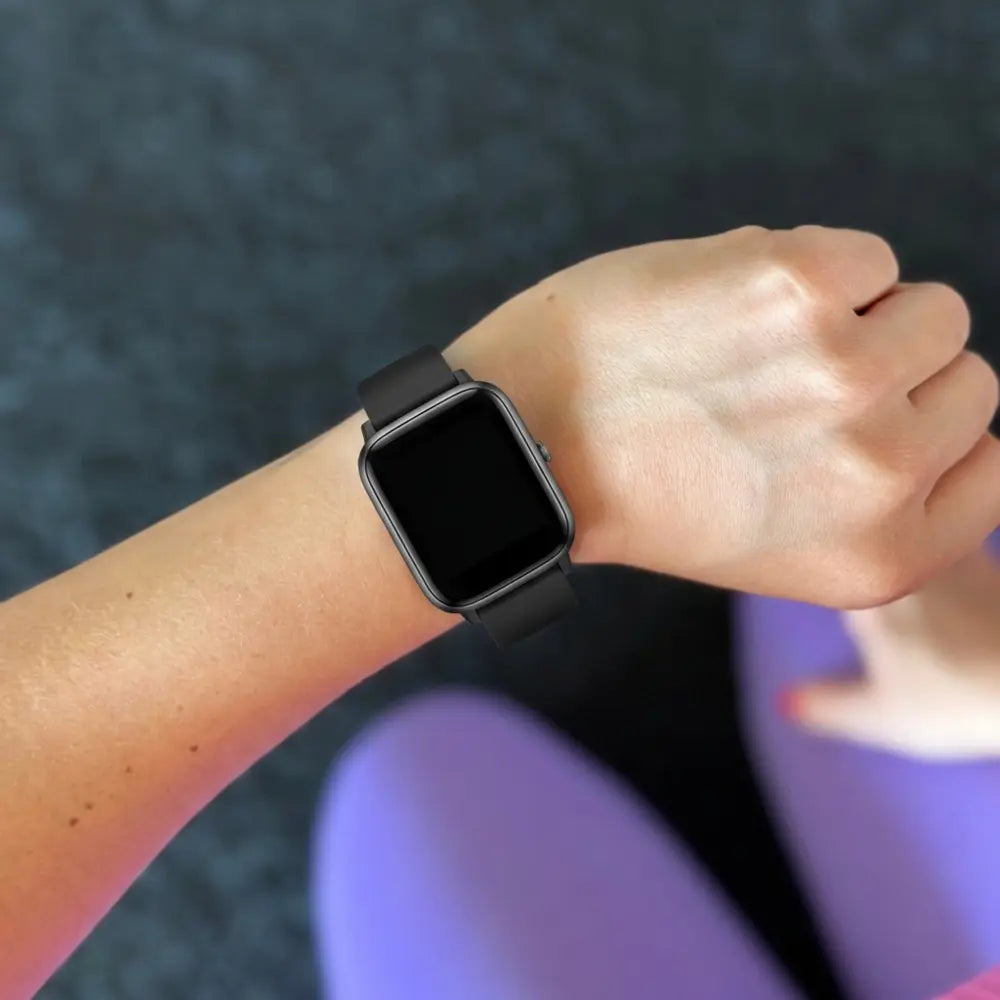 ID205L siliconen bandje (zwart)