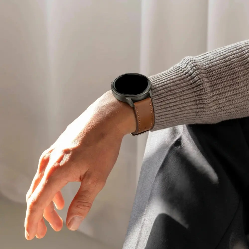 Bandz Garmin Forerunner 265 lederen band 'Deluxe' (bruin)