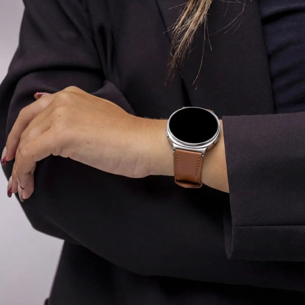 Samsung Galaxy Watch 8 - 44mm Classic Leather Strap (Brown)