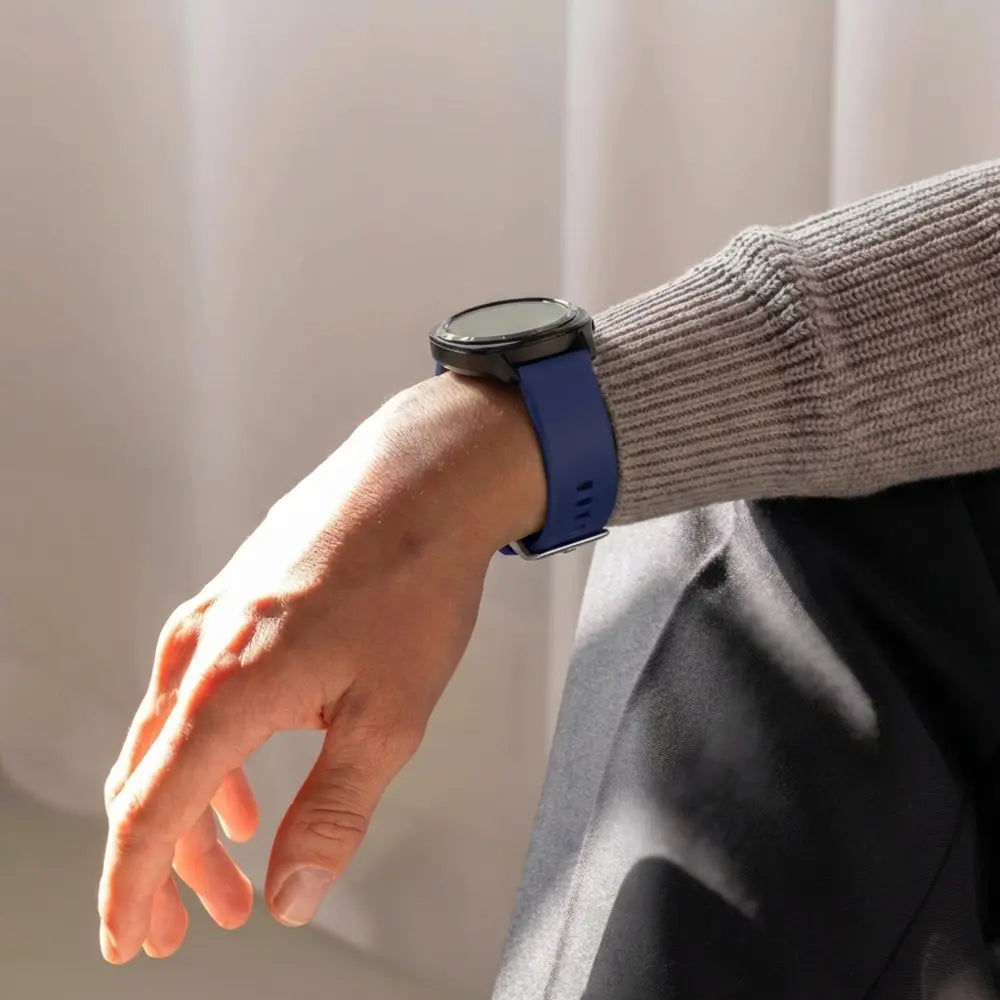 Bandz Garmin Vivoactive 4s Silicone Strap 'Classic' (Dark Blue)