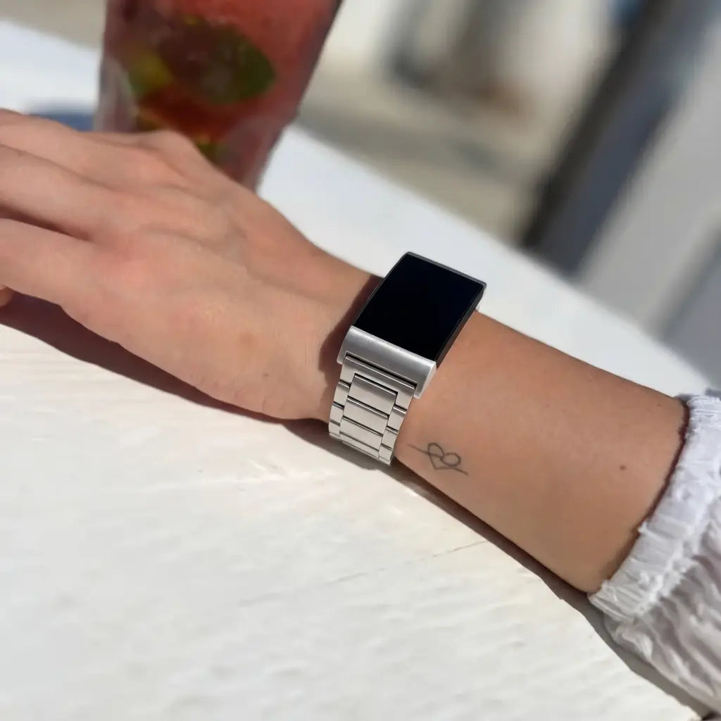 Fitbit Charge 3 Steel Strap (Silver)