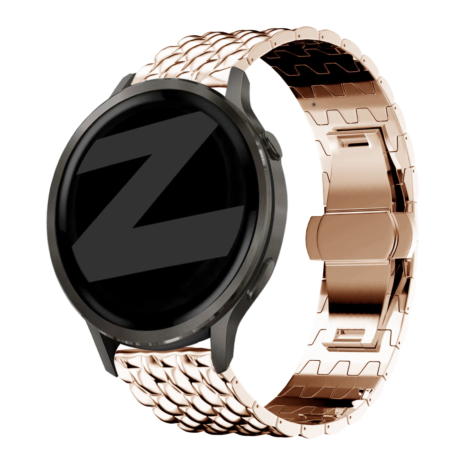 Bandz Garmin Approach J1 Steel Strap 'Dragon' (Rose Gold)
