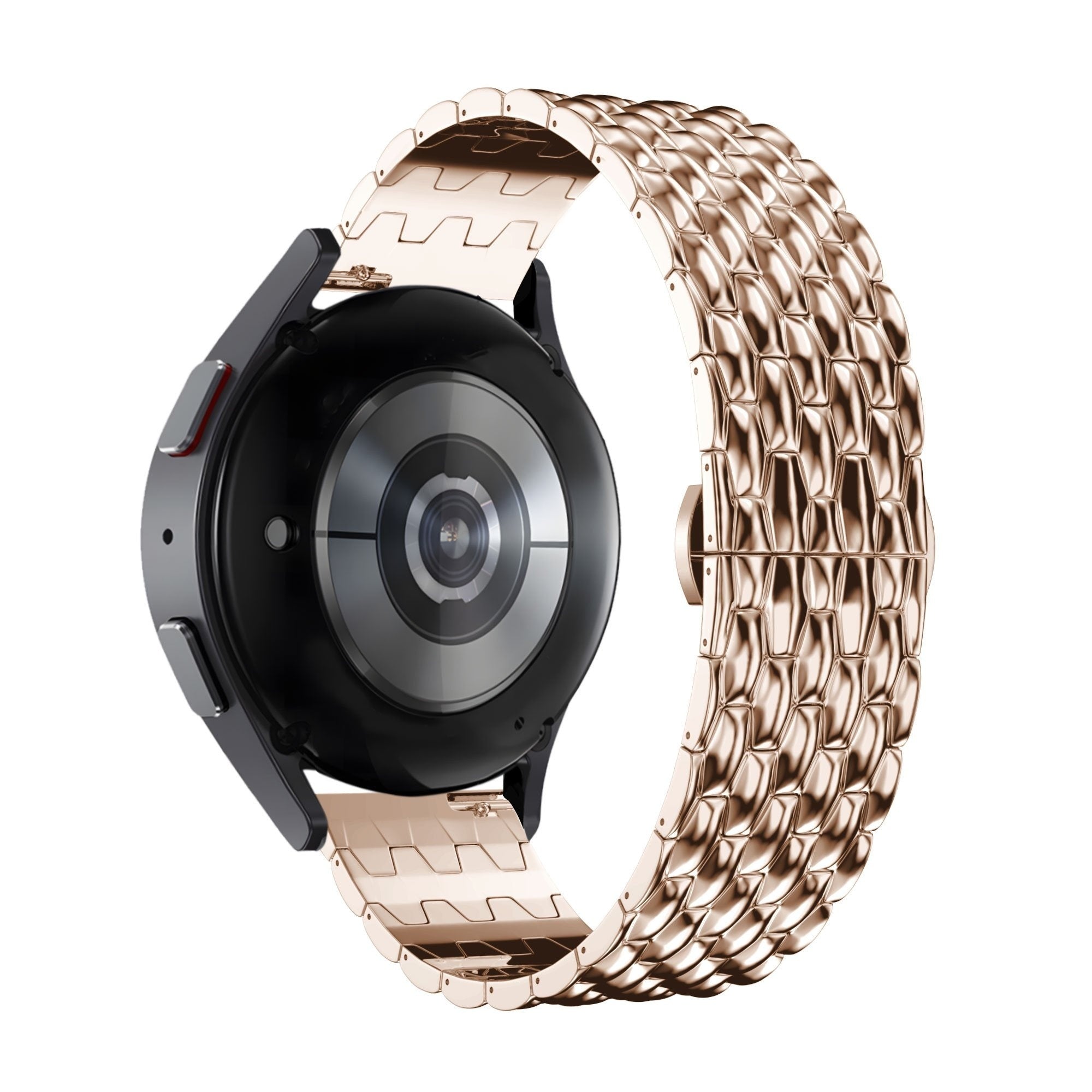 Bandz Garmin Venu SQ stalen band 'Dragon' (rosé goud)