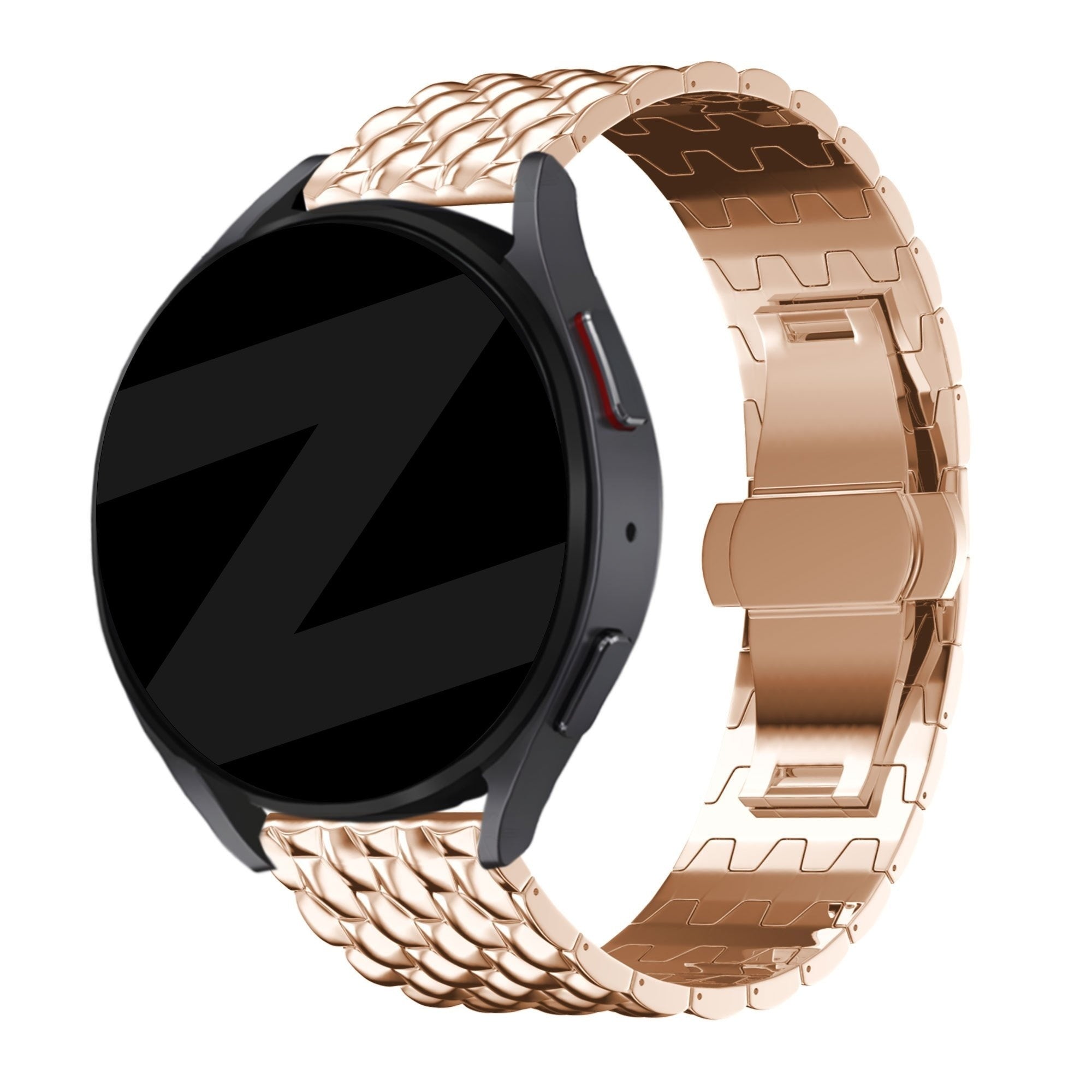 Bandz Garmin Vivomove Trend stalen band 'Dragon' (rosé goud)