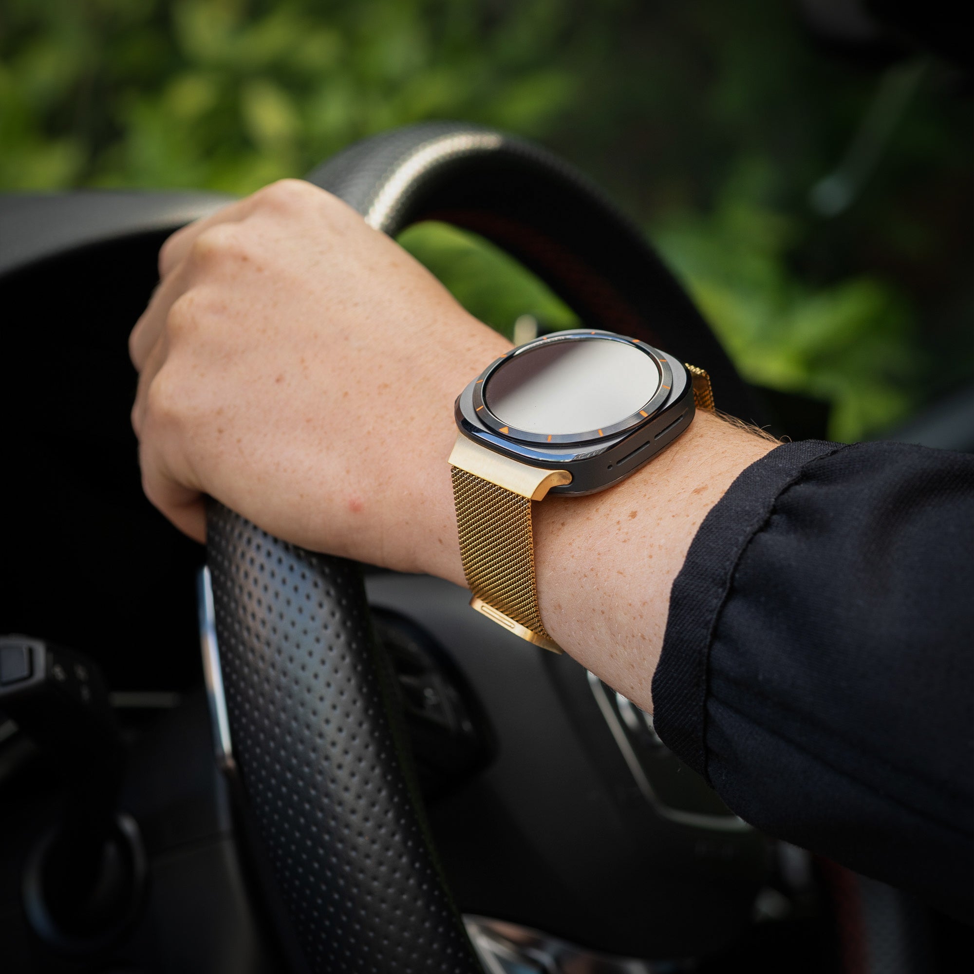 Samsung Galaxy Watch Ultra Milanese band (goud)