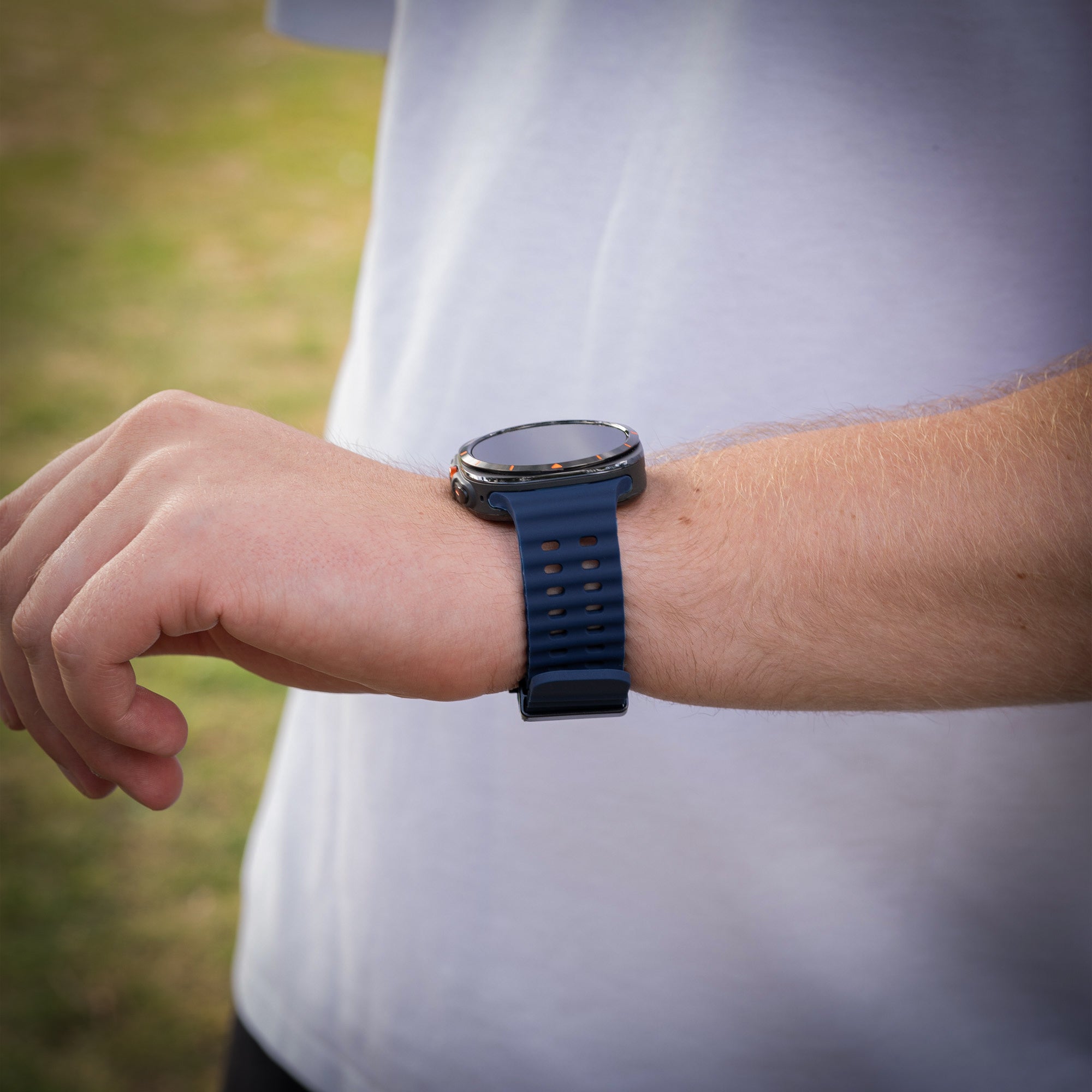 Samsung Galaxy Watch Ultra Ocean bandje (donkerblauw)