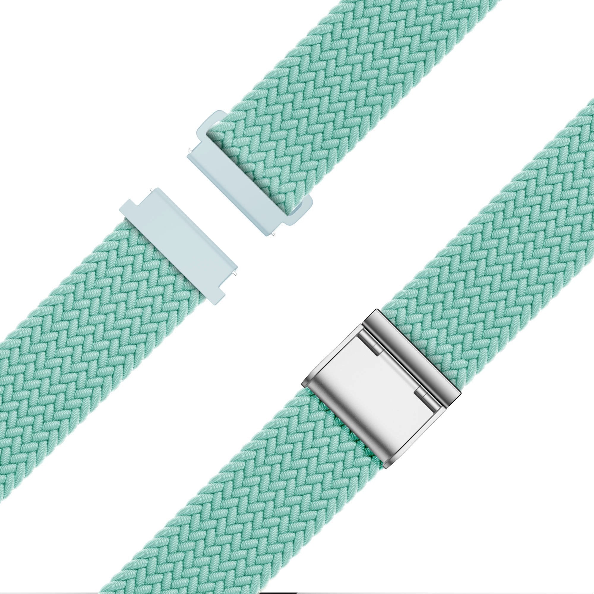 Bandz Garmin Forerunner 570 - 42mm gevlochten nylon band (turquoise)