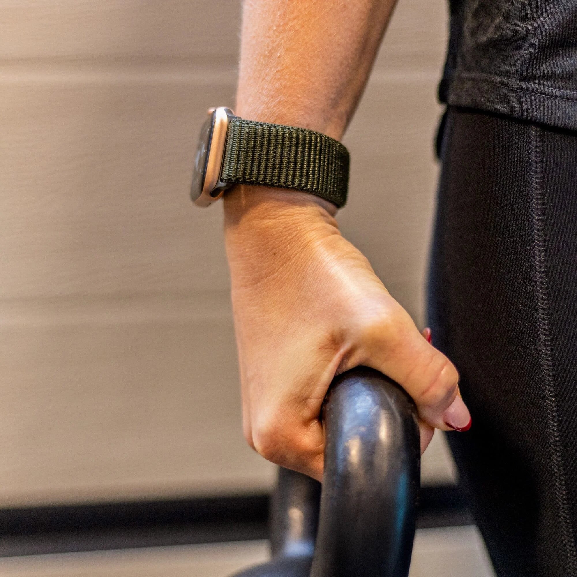 Apple Watch nylon band (donkergroen)