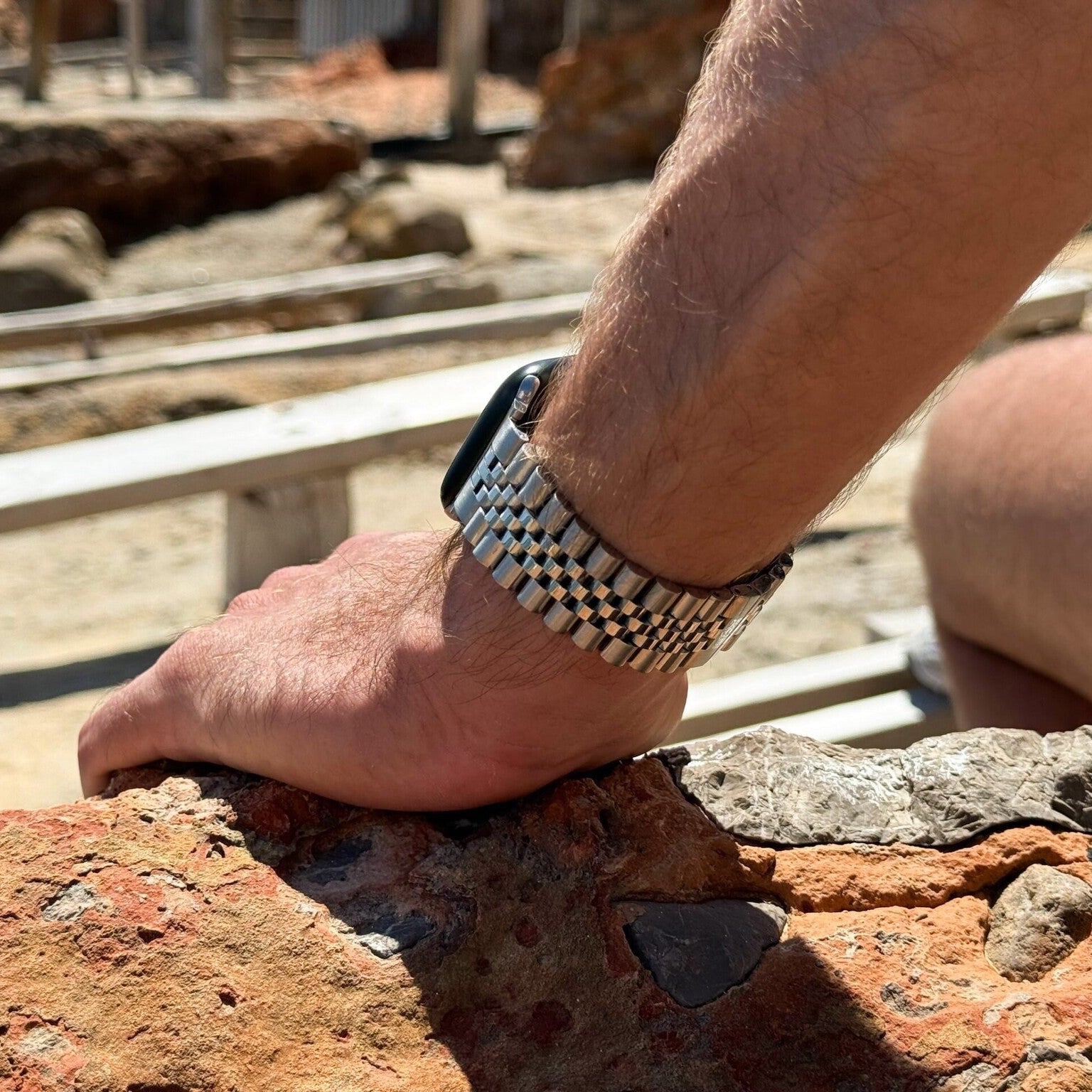 Apple Watch Jubilee stalen band (zilver)