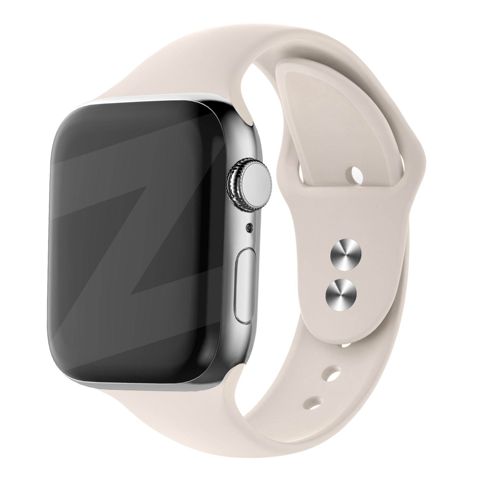 Bandz Apple Watch dual snap siliconen band (sterrenlicht)