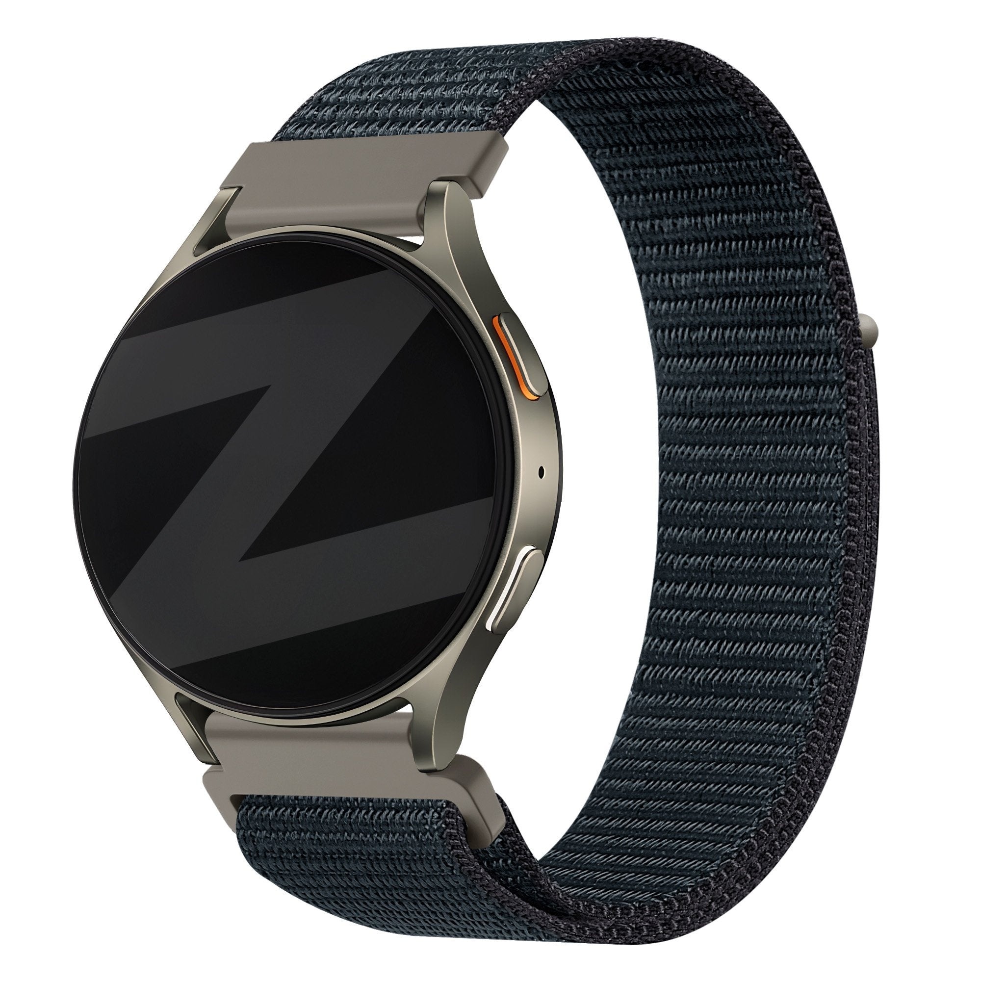 Bandz Amazfit Balance 2 nylon band 'Easy fit' (grijsblauw)