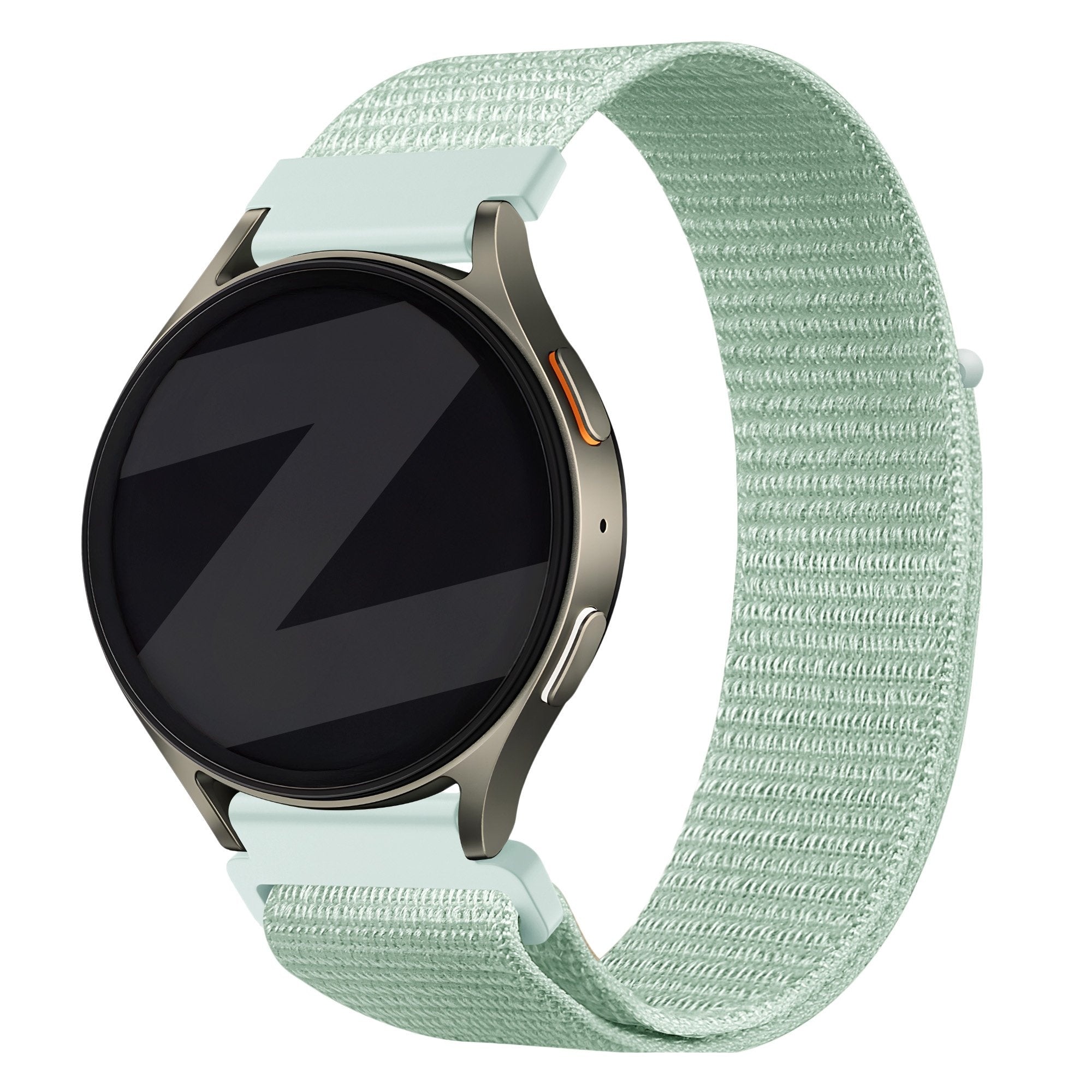 Bandz Withings ScanWatch 2 - 42mm nylon band 'Easy fit' (lichtgroen)