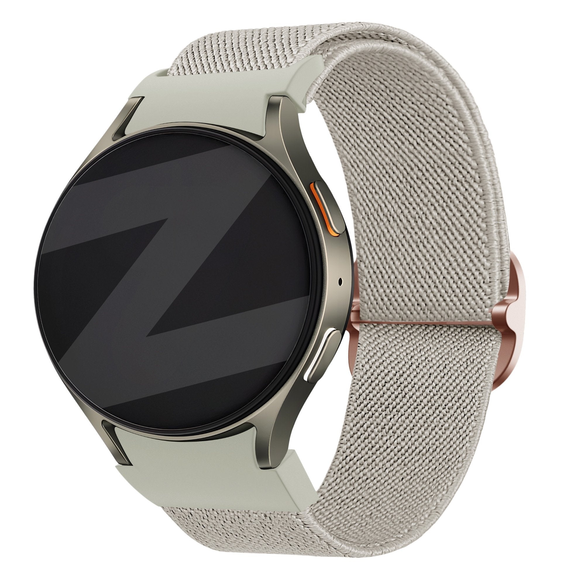 Bandz Samsung Galaxy Watch FE elastische band 'Easy fit' (beige)