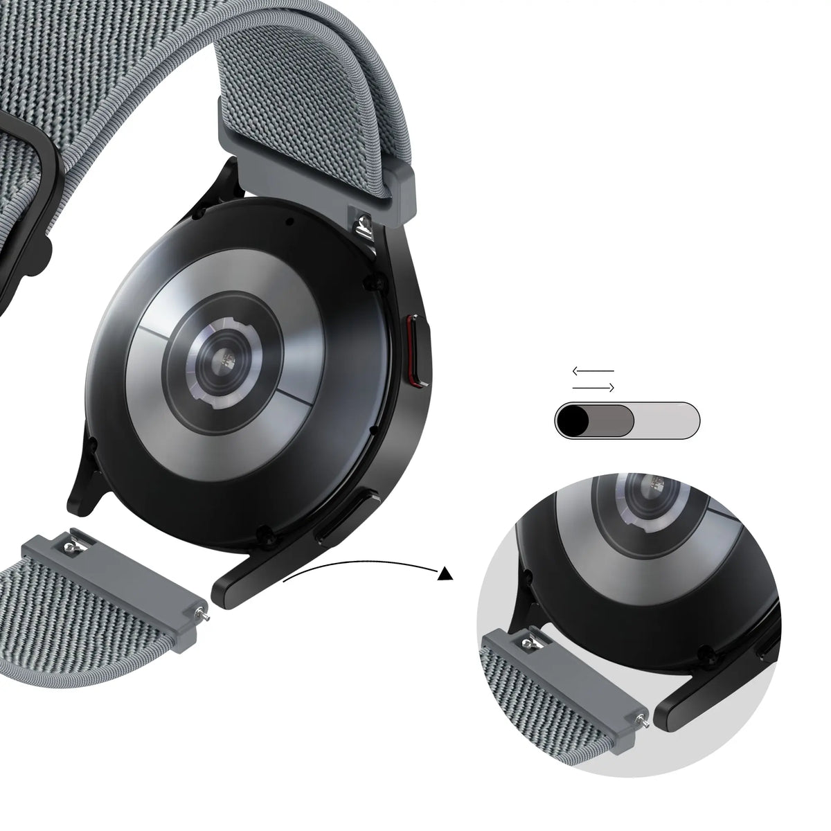 Bandz ICE Smart ST 2.0 Round 1.20 elastisch bandje (grijsblauw)