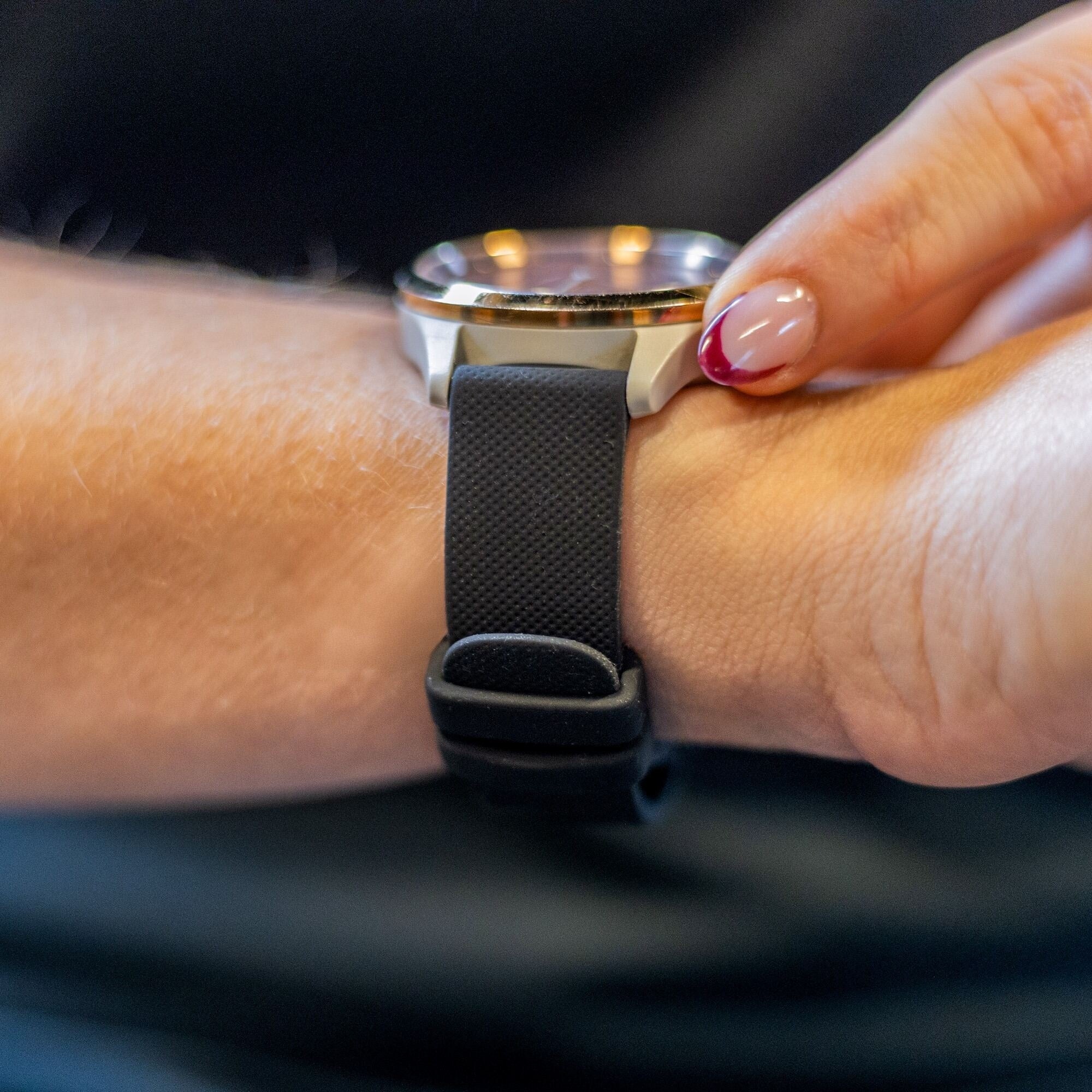 Fossil Gen 4 Venture (HR) siliconen bandje (zwart)