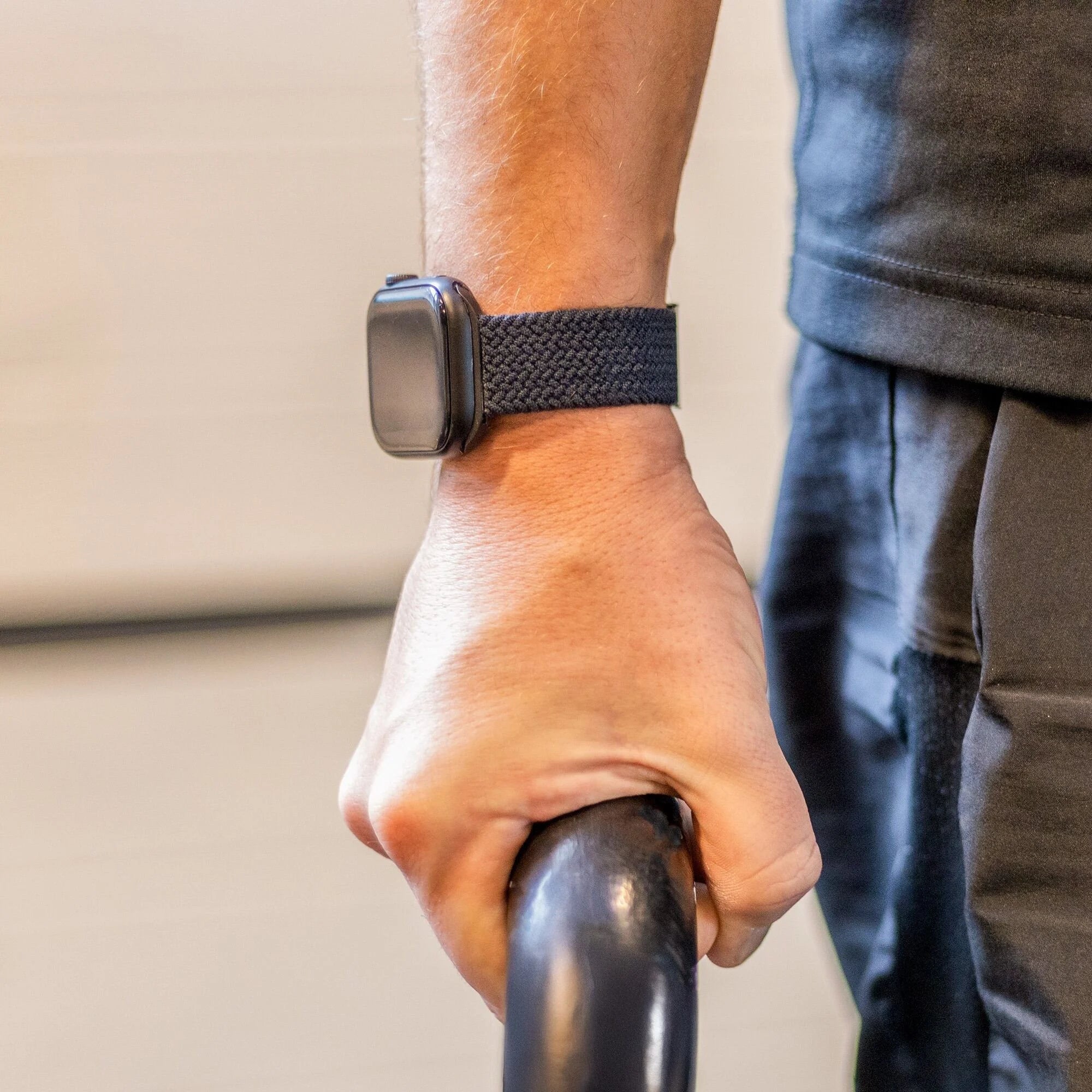 Apple Watch gevlochten bandje (charcoal)