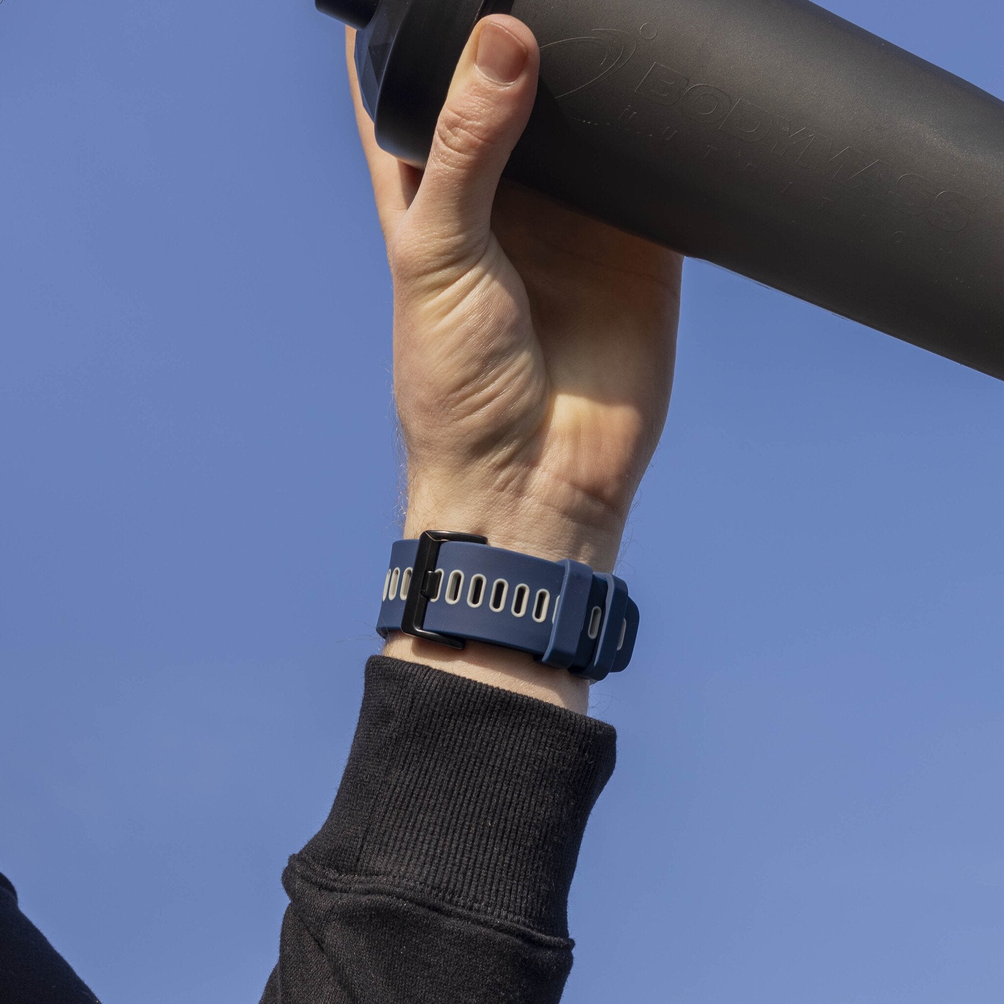 Garmin Descent MK3i - 51mm sport gesp band (blauw/grijs)