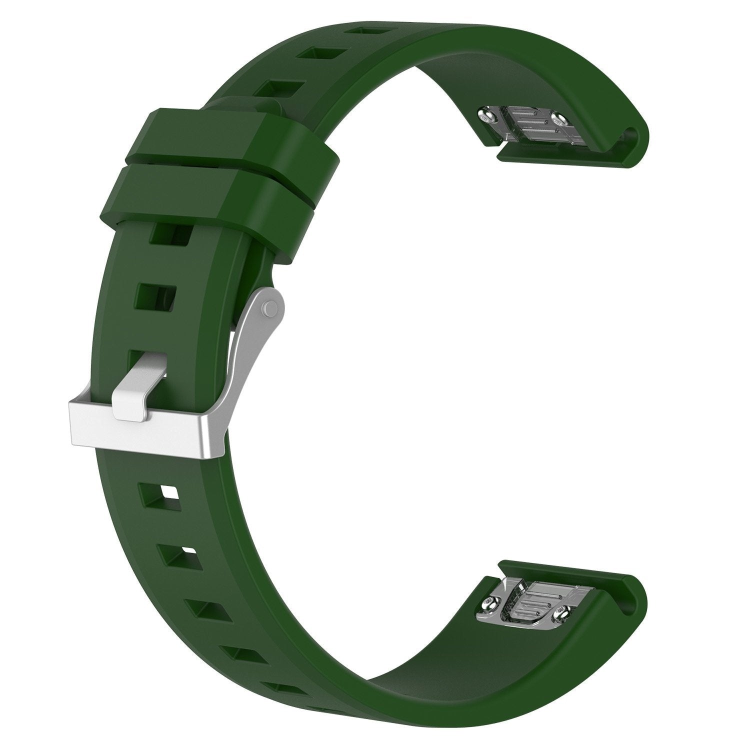 Garmin Fenix 8 Pro - 47mm Glossy Silicone Strap (Army Green)