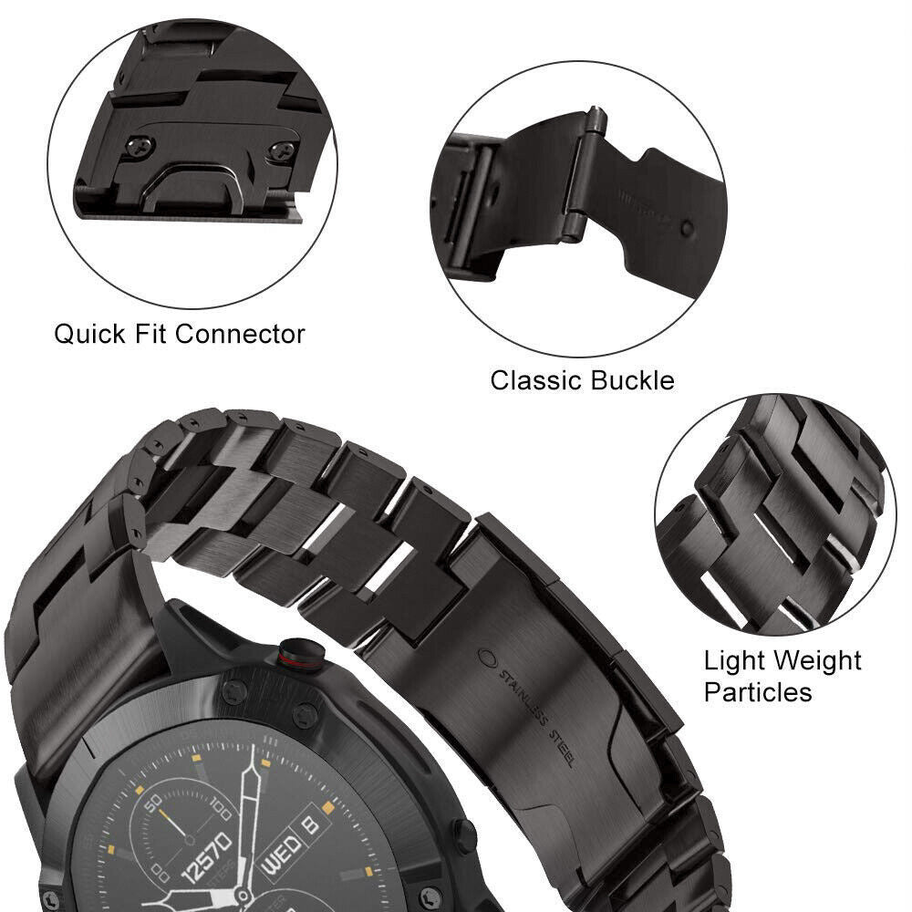 Garmin Tactix 7 titanium bandje (grafiet)