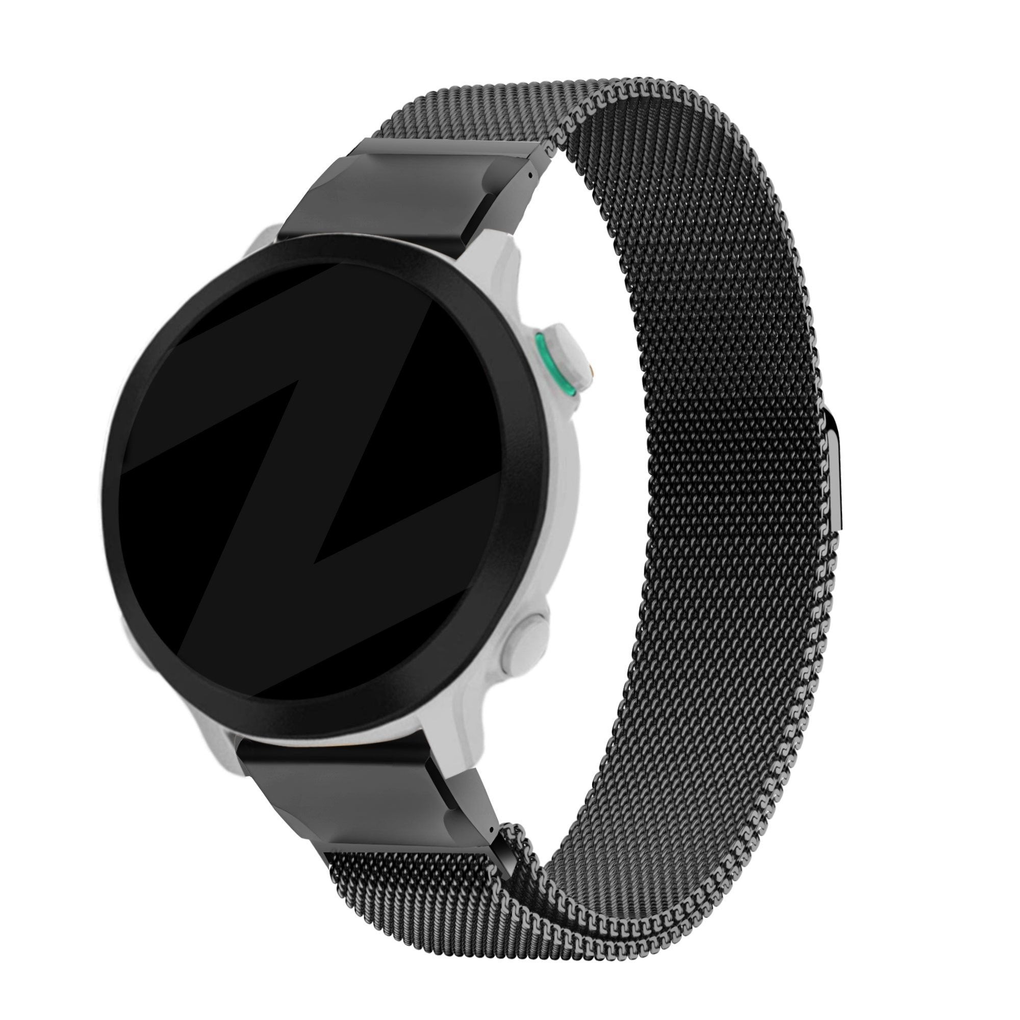 Bandz Garmin Forerunner 745 Milanese loop band (zwart)
