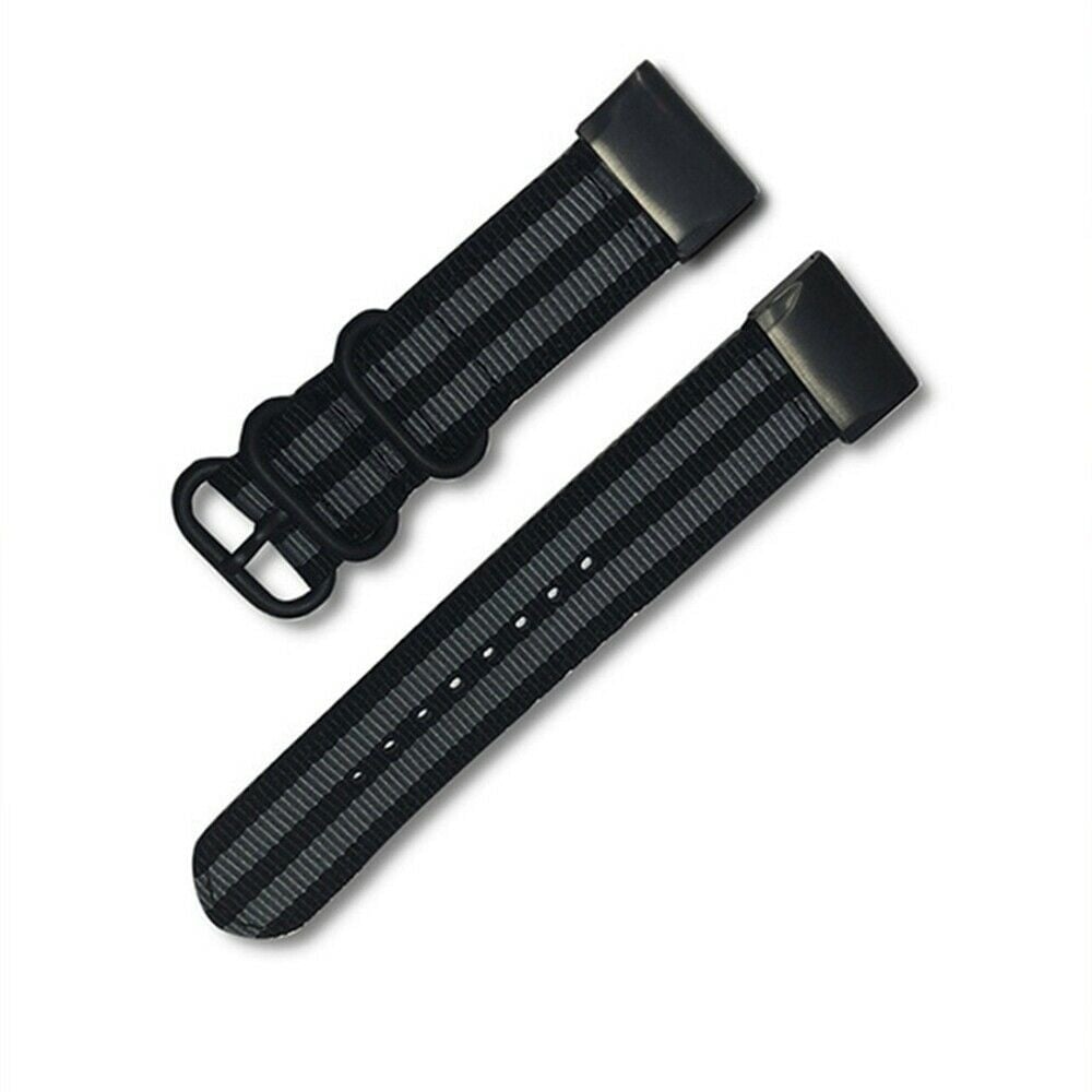 Garmin Approach S70 - 47mm Nylon Strap with Buckle (Black/Grey)