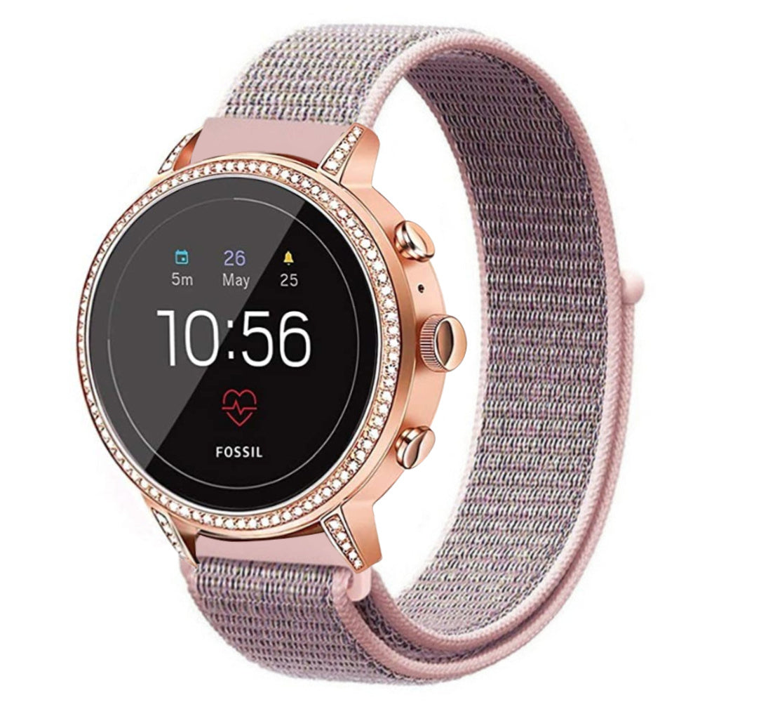 Fossil Gen 4 Venture (HR) nylon band (pink sand)