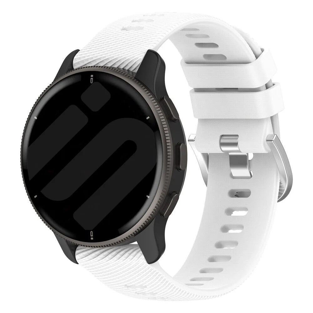 Garmin Vivoactive 6 siliconen bandje (wit)