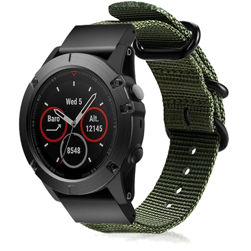 Garmin Approach S62 nylon gesp band (groen)