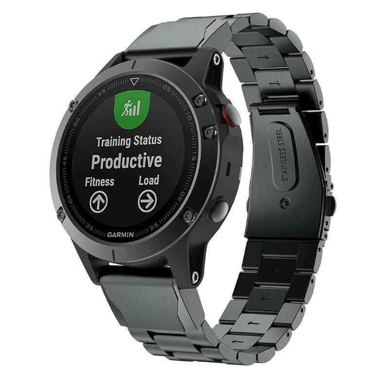 Garmin Instinct 2 stalen band (zwart)