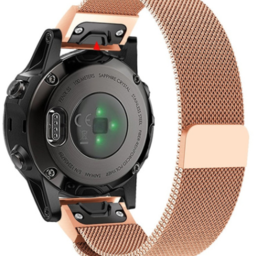 Garmin Instinct E - 40mm Milanese band (rosé goud)