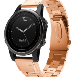 Garmin Instinct E - 40mm stalen band (rosé goud)