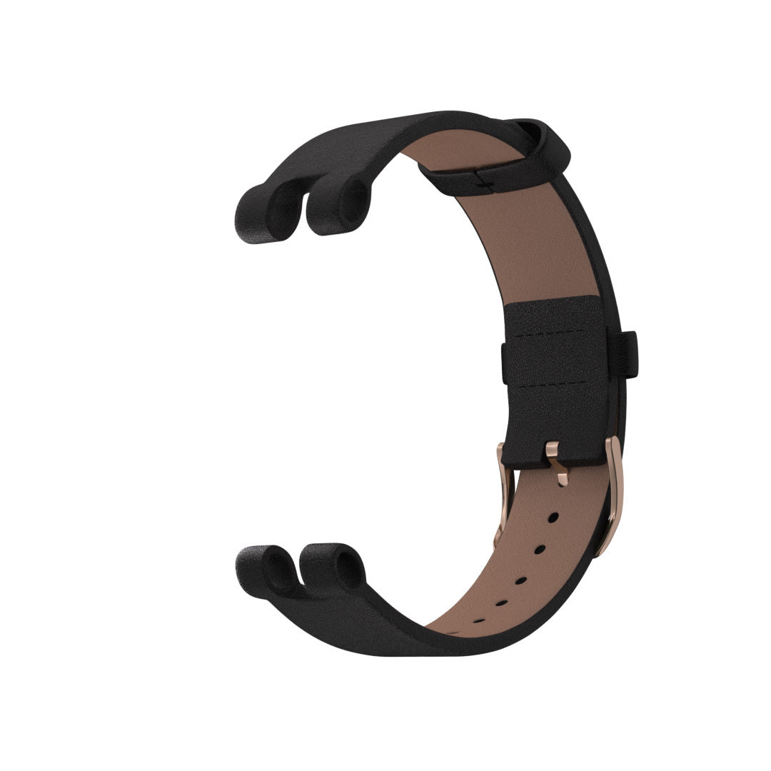 Garmin Lily leren bandje (zwart)
