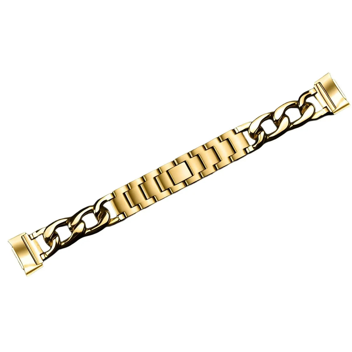Fitbit Charge 6 steel chain band (goud)