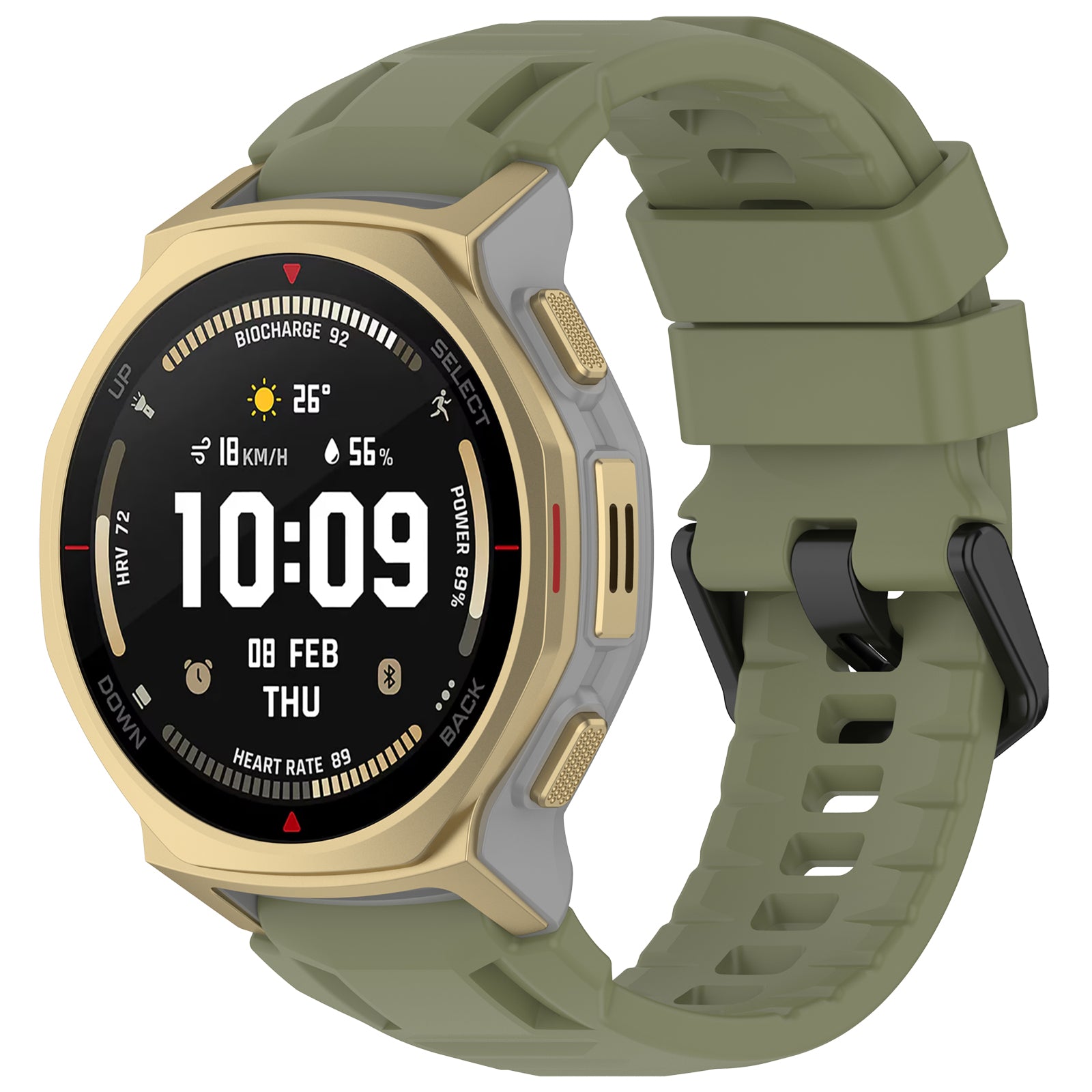 Amazfit T-Rex 3 Pro - 44mm siliconen bandje (groen)