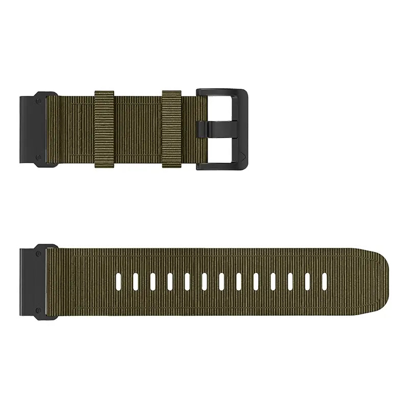 Garmin Quatix 8 Pro - 47mm premium nylon gesp band (groen)