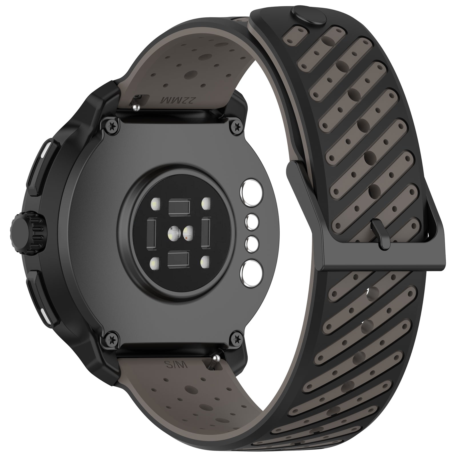 Huawei Watch GT 2 - 46mm striped silicone band (grijs)