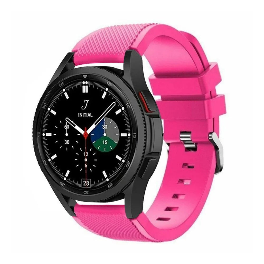Samsung Galaxy Watch 4 Classic 42mm siliconen bandje (knalroze)