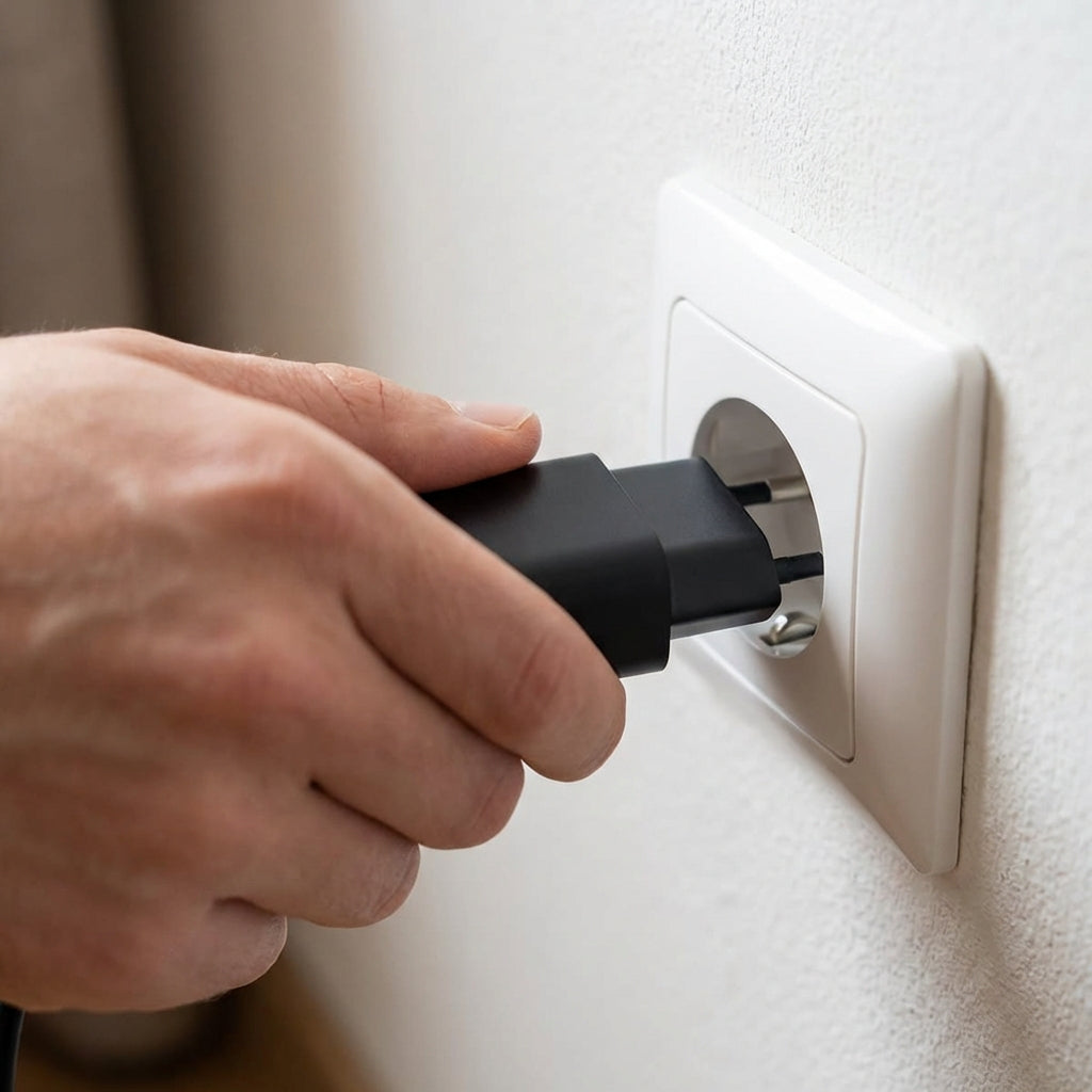 20W USB-C snellader adapter (zwart)