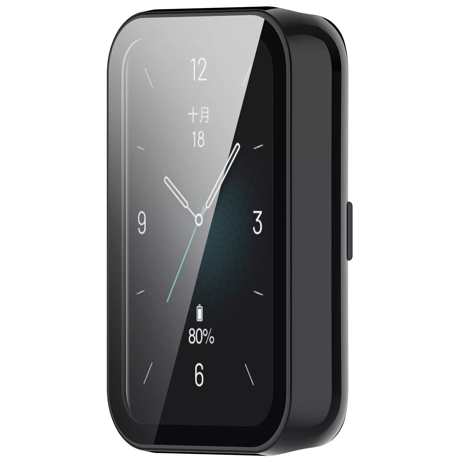 Honor Band 9 PC case met glas (zwart)