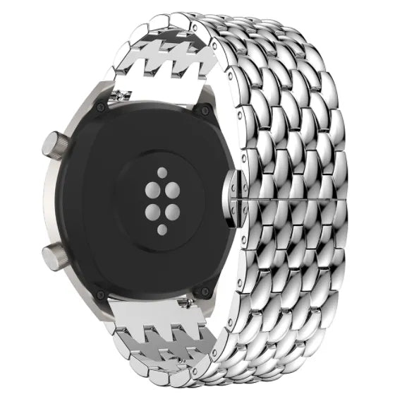 Honor Magic Watch 2 stalen draak band (zilver)