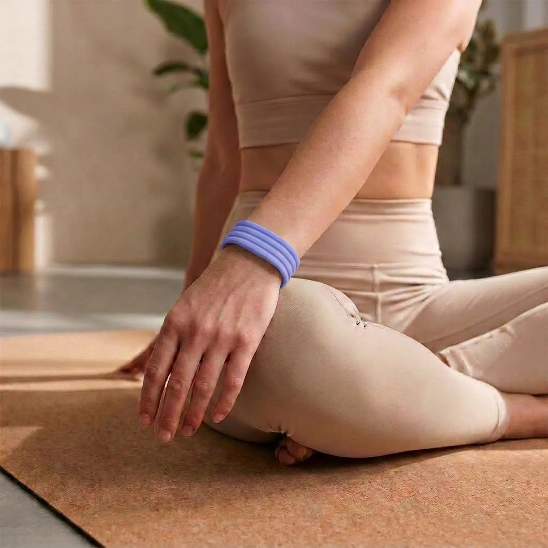 Fitbit Air classic siliconen bandje (lavendel blauw)