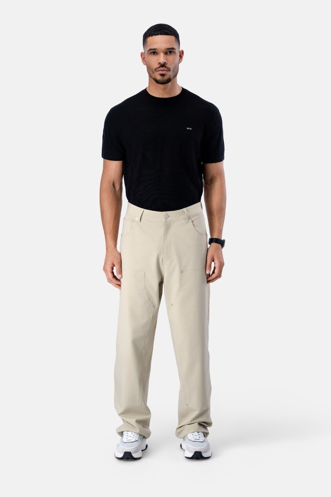 BALR Apple Watch leren band (zwart)