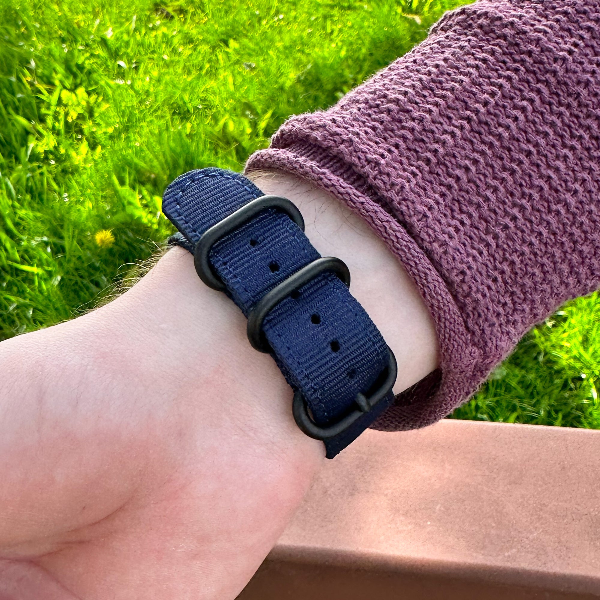 Amazfit Bip 5 nylon gesp bandje (blauw)