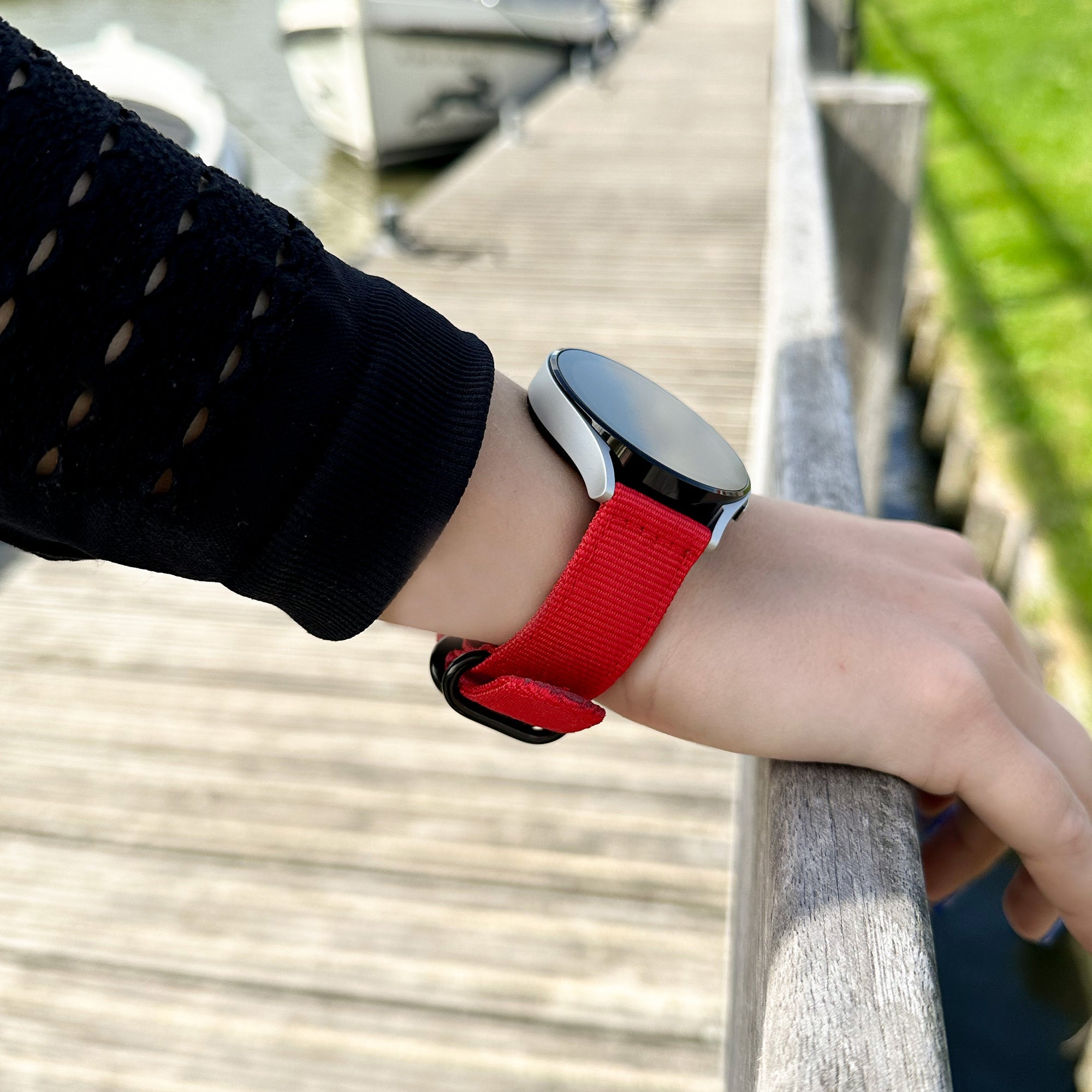 Amazfit Active 2 Nylon Buckle Strap (Red)