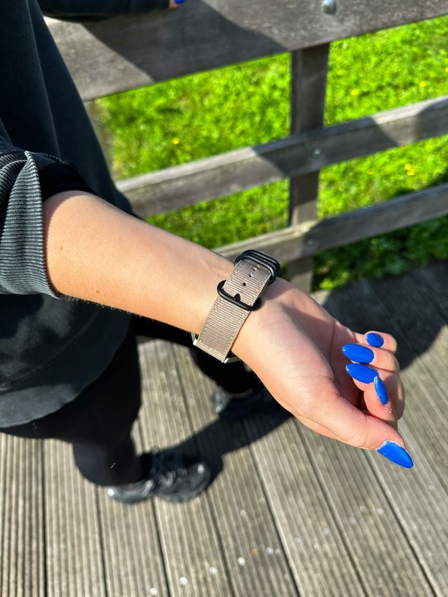 Amazfit GTR Mini nylon gesp band (khaki)