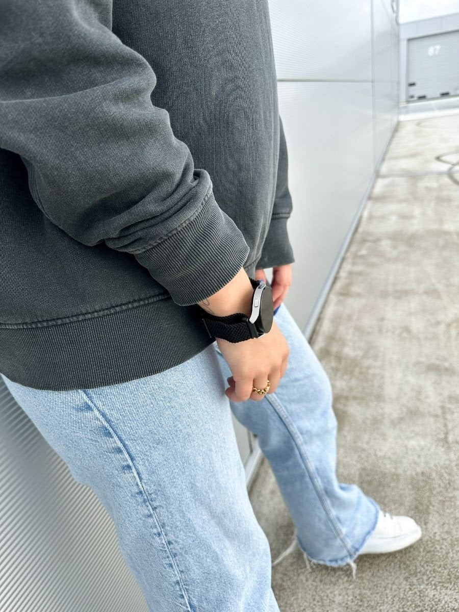 Suunto Race (S) verstelbaar geweven bandje (zwart)