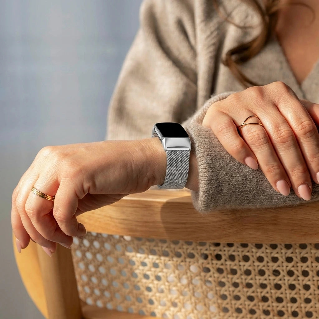 Fitbit Charge 5 Milanese Strap (Silver)