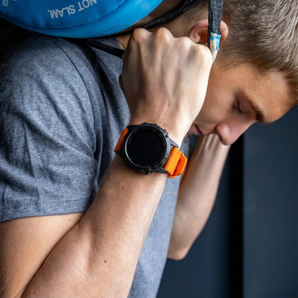 Garmin Fenix 5 / 6 siliconen bandje (oranje)